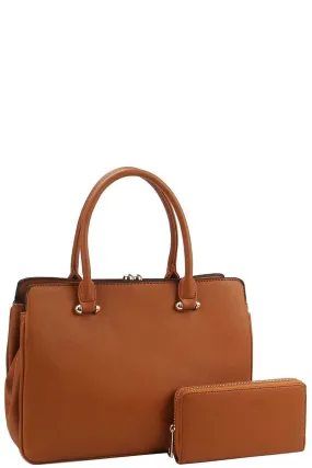 2in1 Cute Sleek Satchel With Matching Wallet