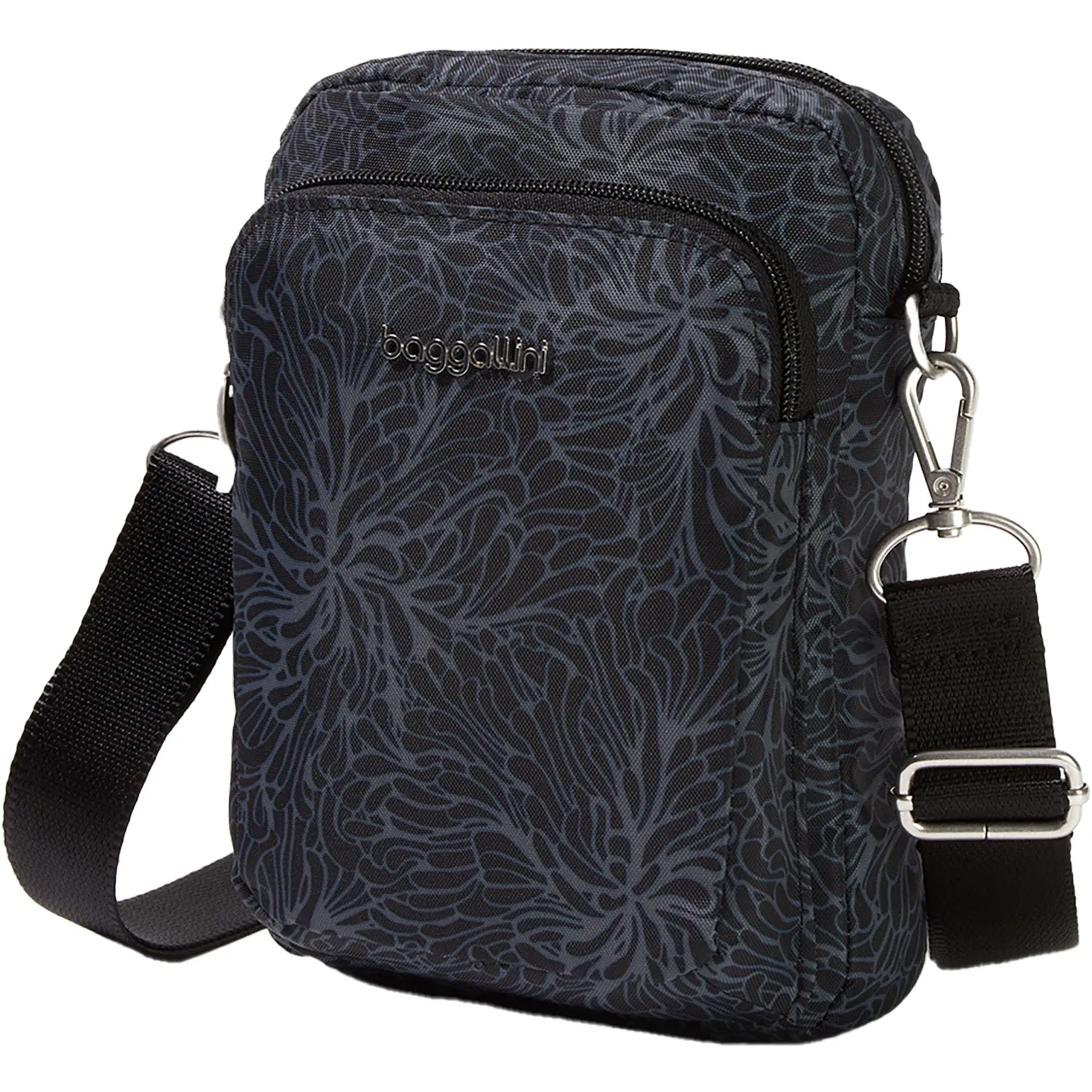 Baggallini Modern Everywhere Explorer Crossbody Midnight Blossom