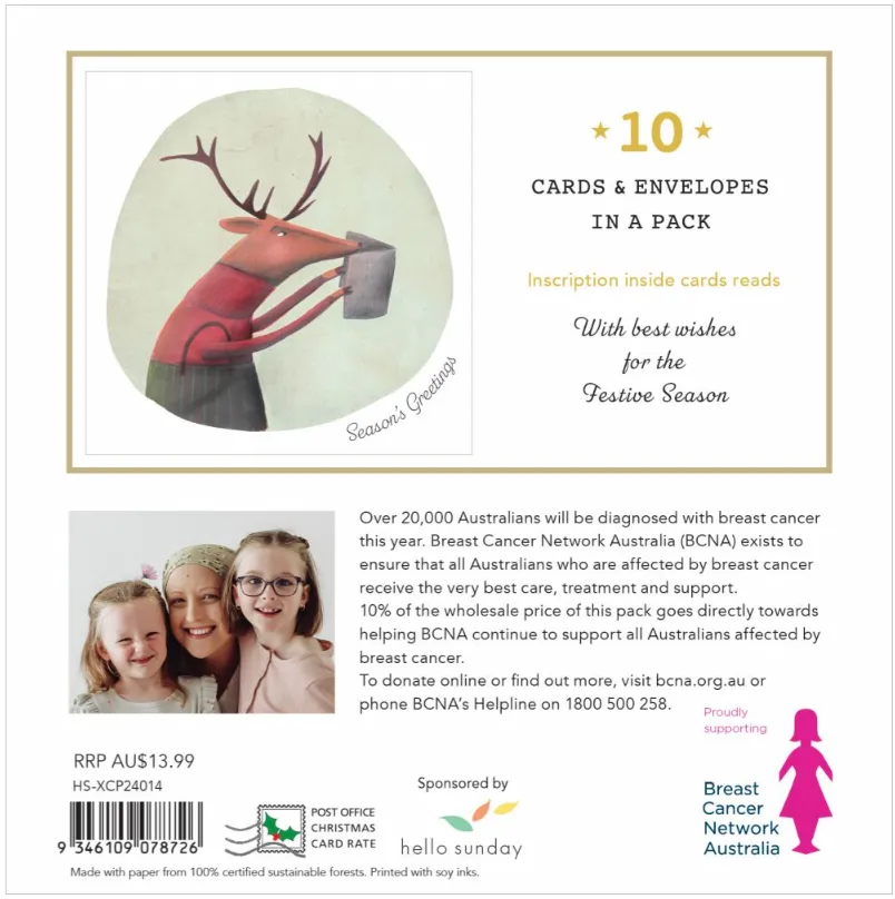 BCNA Christmas Card Pack - Reindeer