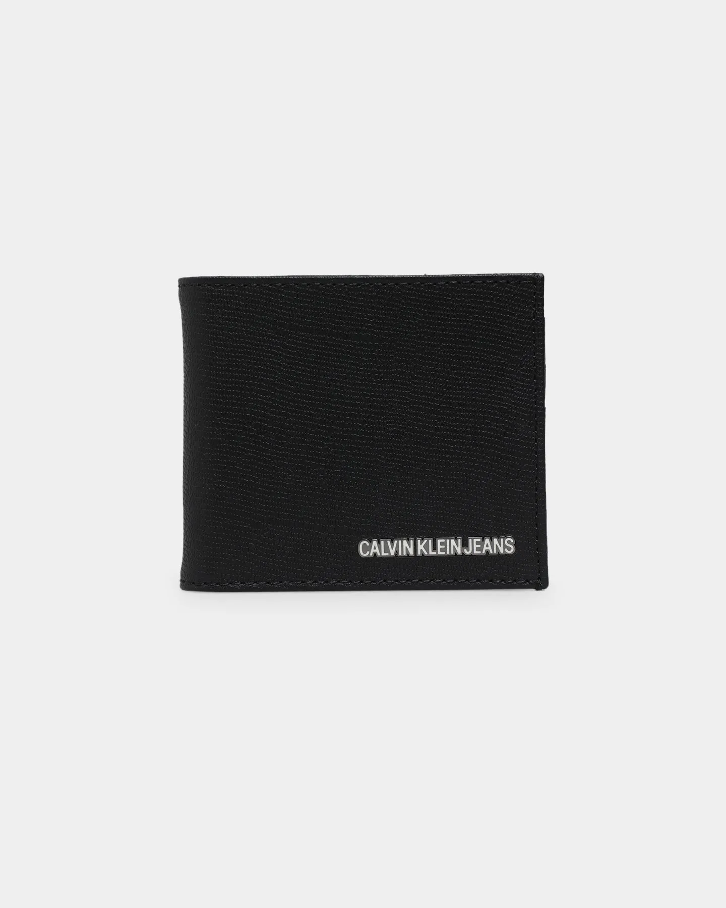 Calvin Klein Plaque Billfold Clip Wallet Black