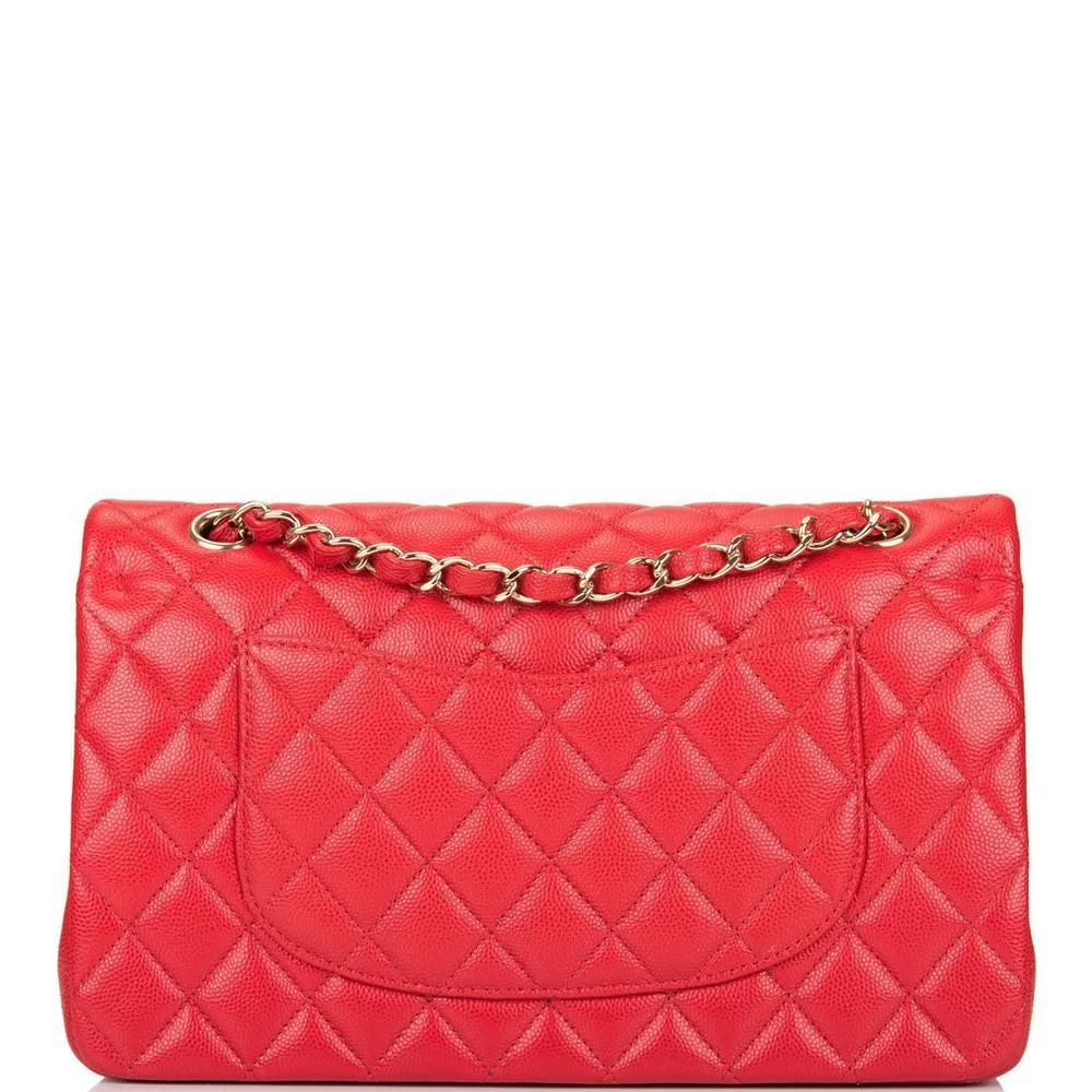 Chanel Medium Classic Handbag Red