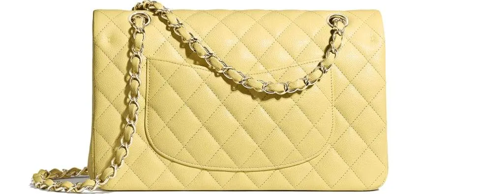 Chanel Medium Classic Handbag Yellow