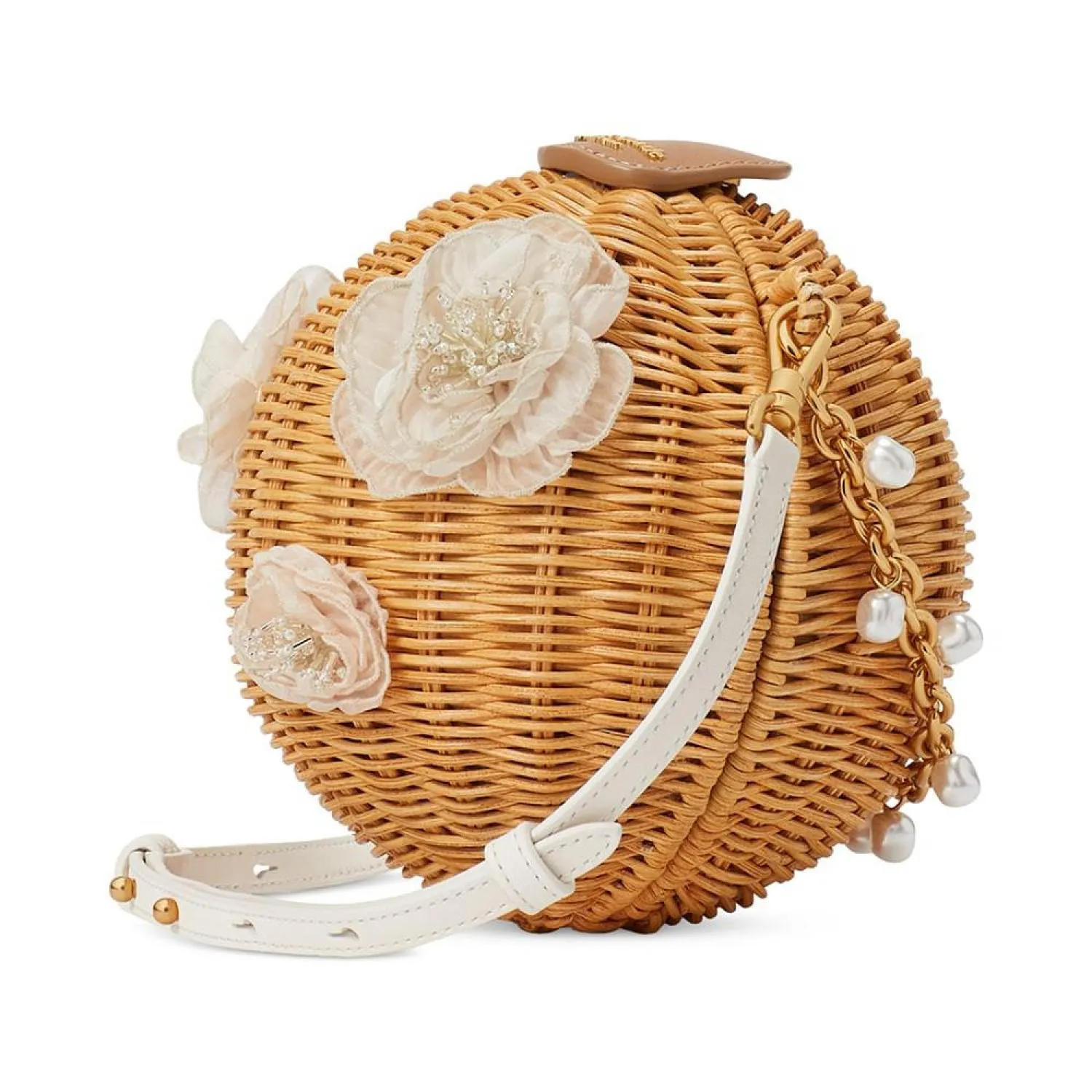 Classic Boquet Wicker Mini Handbag