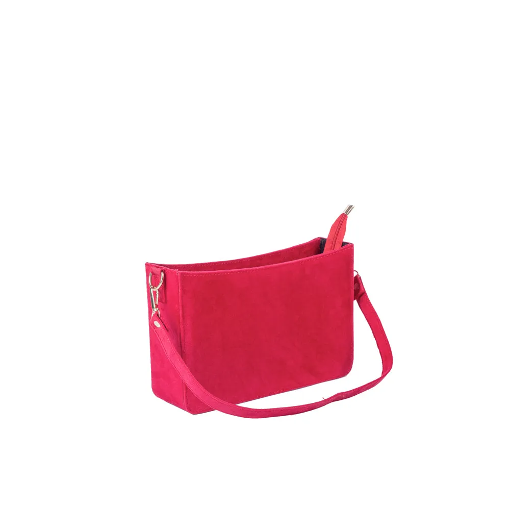 Classic Mini Red Velvet Tote Bag – Sustainable and Stylish Handbag