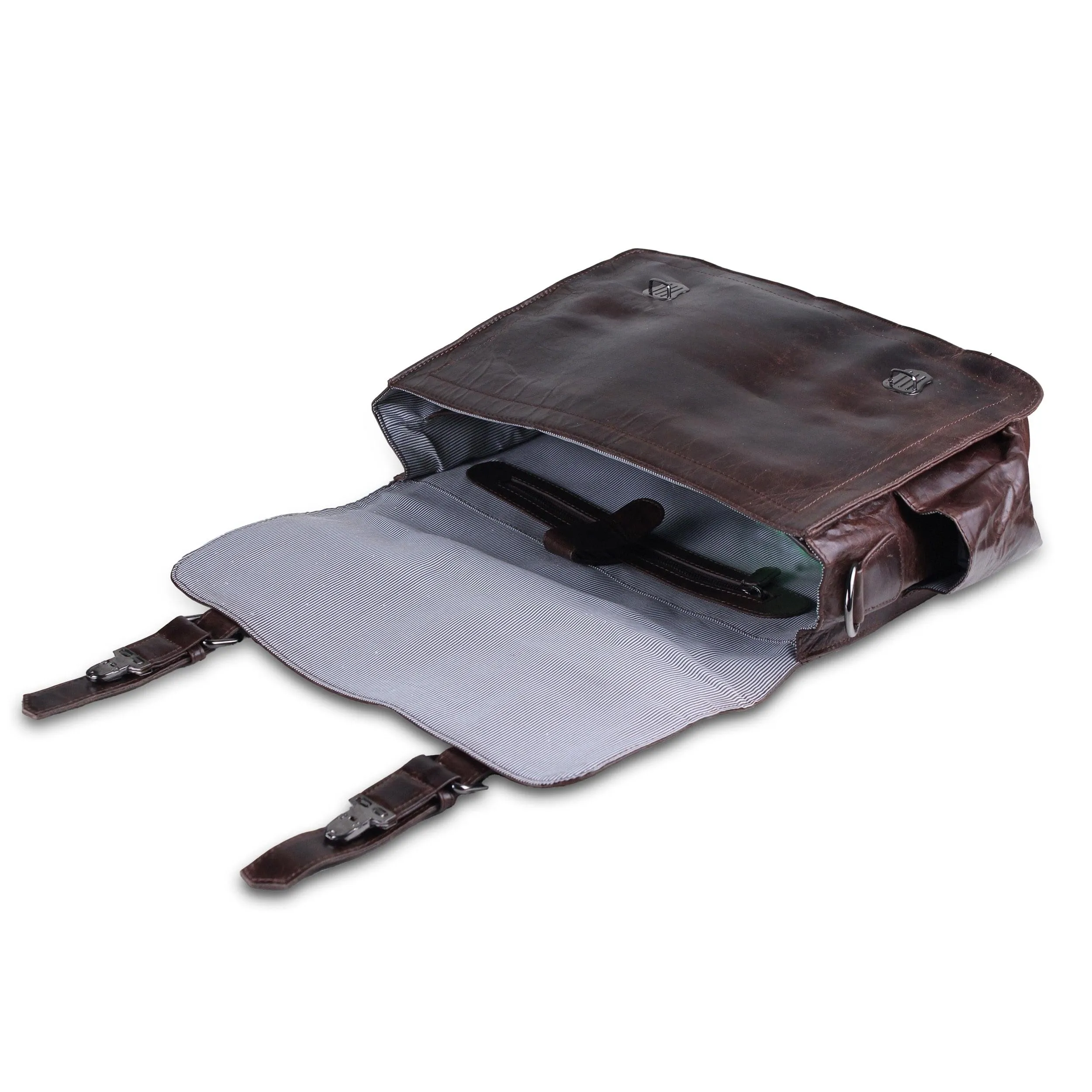 Convertible Leather Backpack Cum Messenger Bag