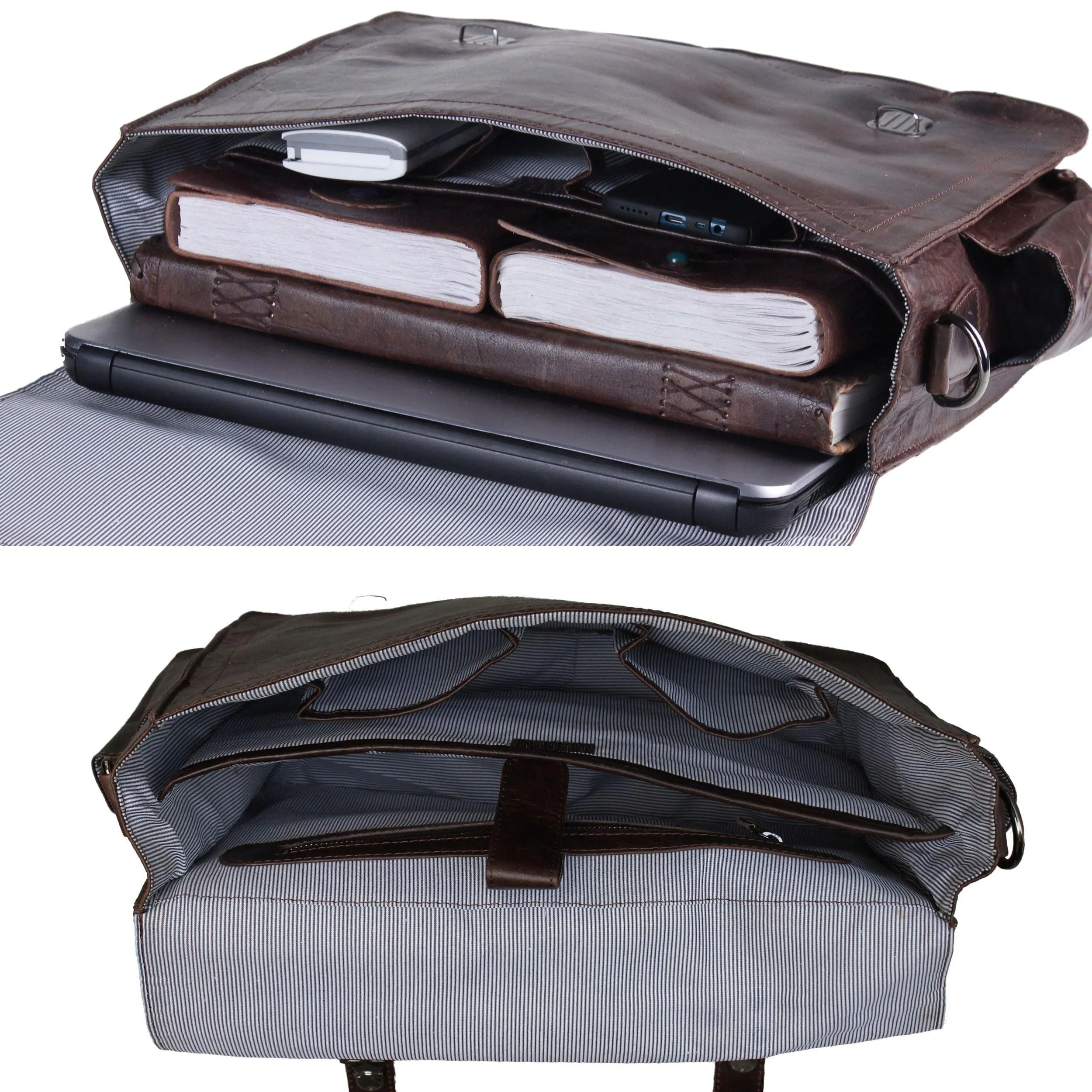 Convertible Leather Backpack Cum Messenger Bag