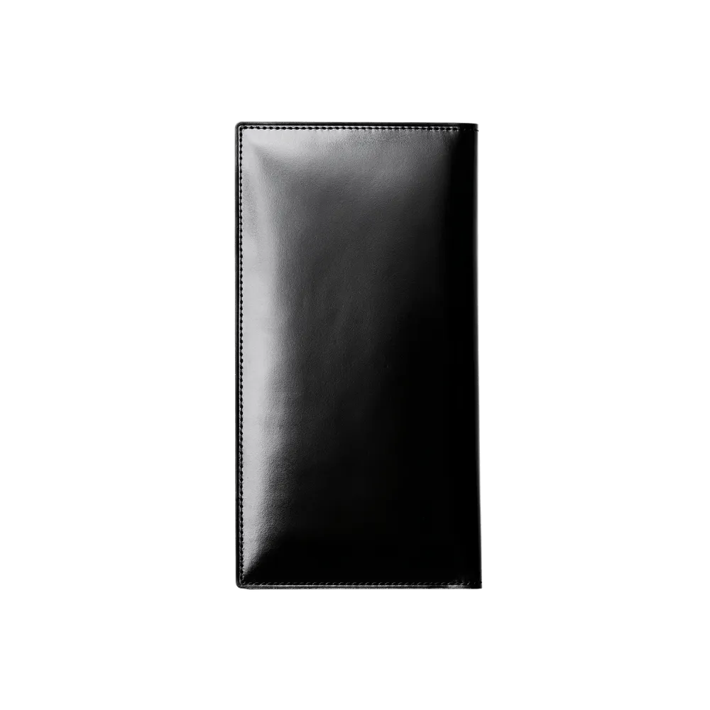 Cordovan Coin Pocket Long Slim Wallet