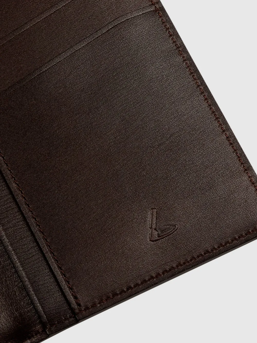 Cordovan Coin Pocket Long Slim Wallet