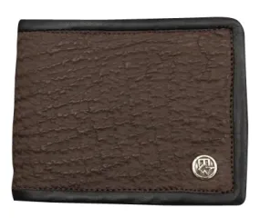 DOUBLE CROSS by Travis Walker - "SHARK SKIN WALLET" in Brown