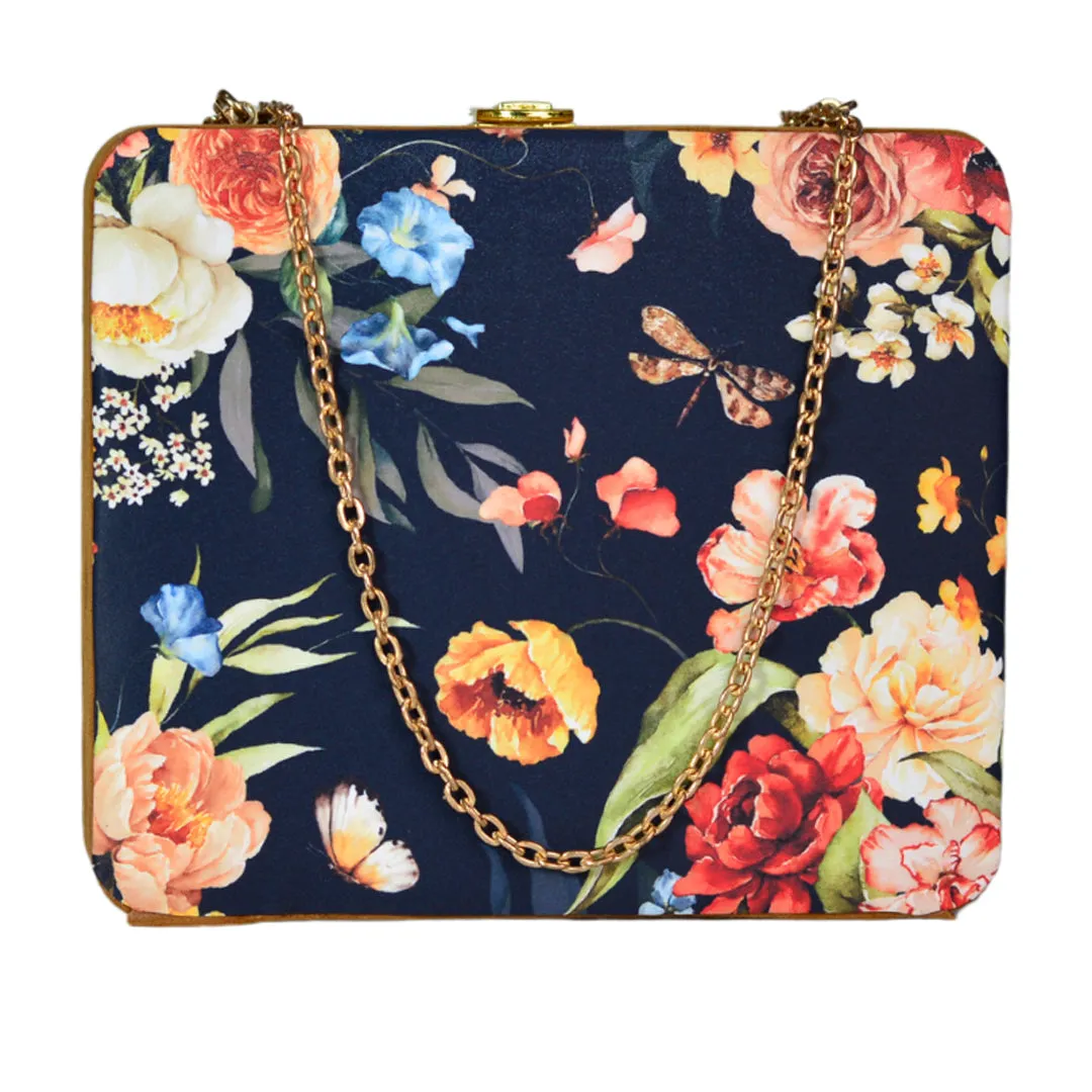 Floral Printed MDF Clutch