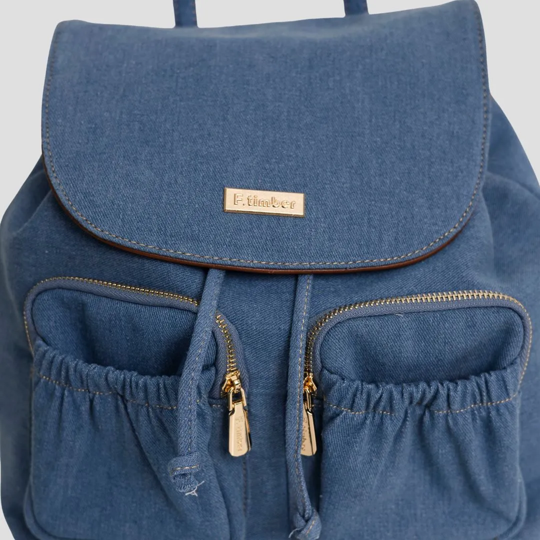 F.timber Jeju Denim Backpack