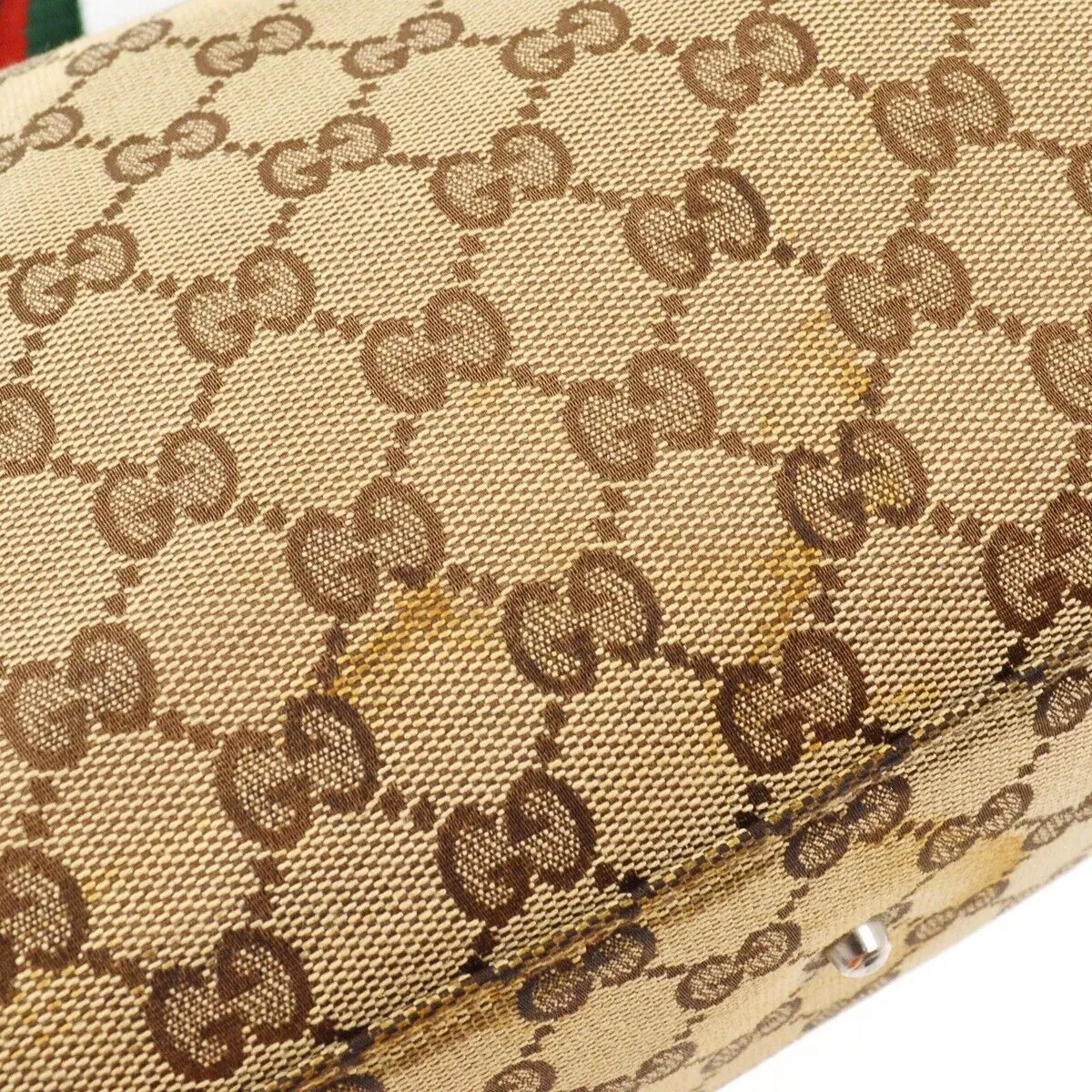 Gucci Beige Brown Sherry Gg Handbag