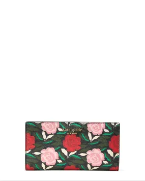 Kate Spade Morgan Rose Garden Slim Bifold Wallet