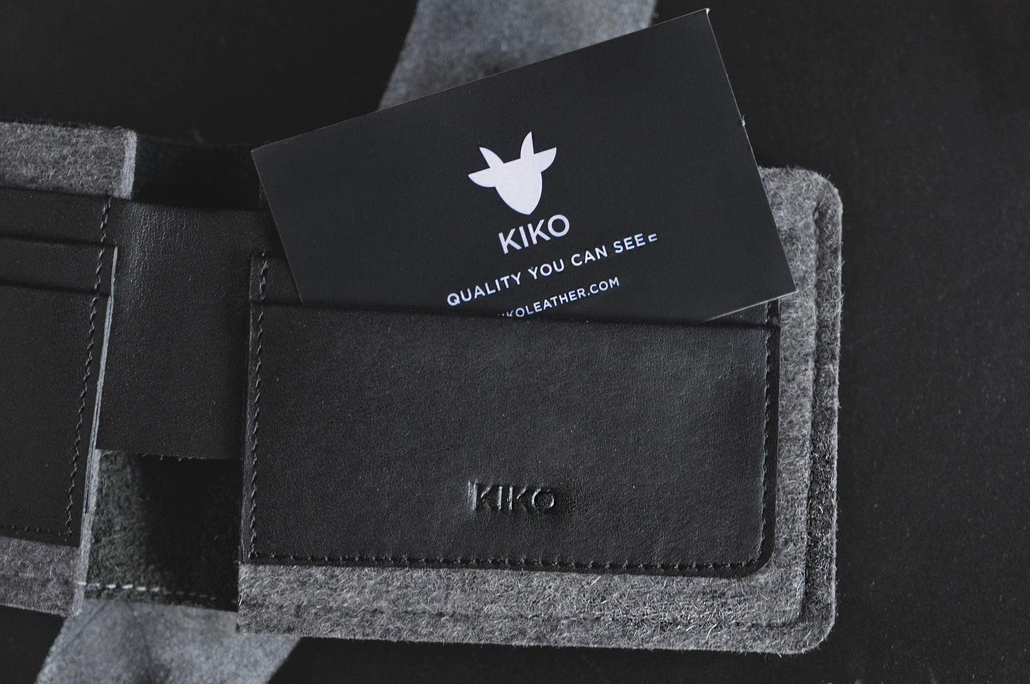 Kiko Leather Dual Textured Wallet