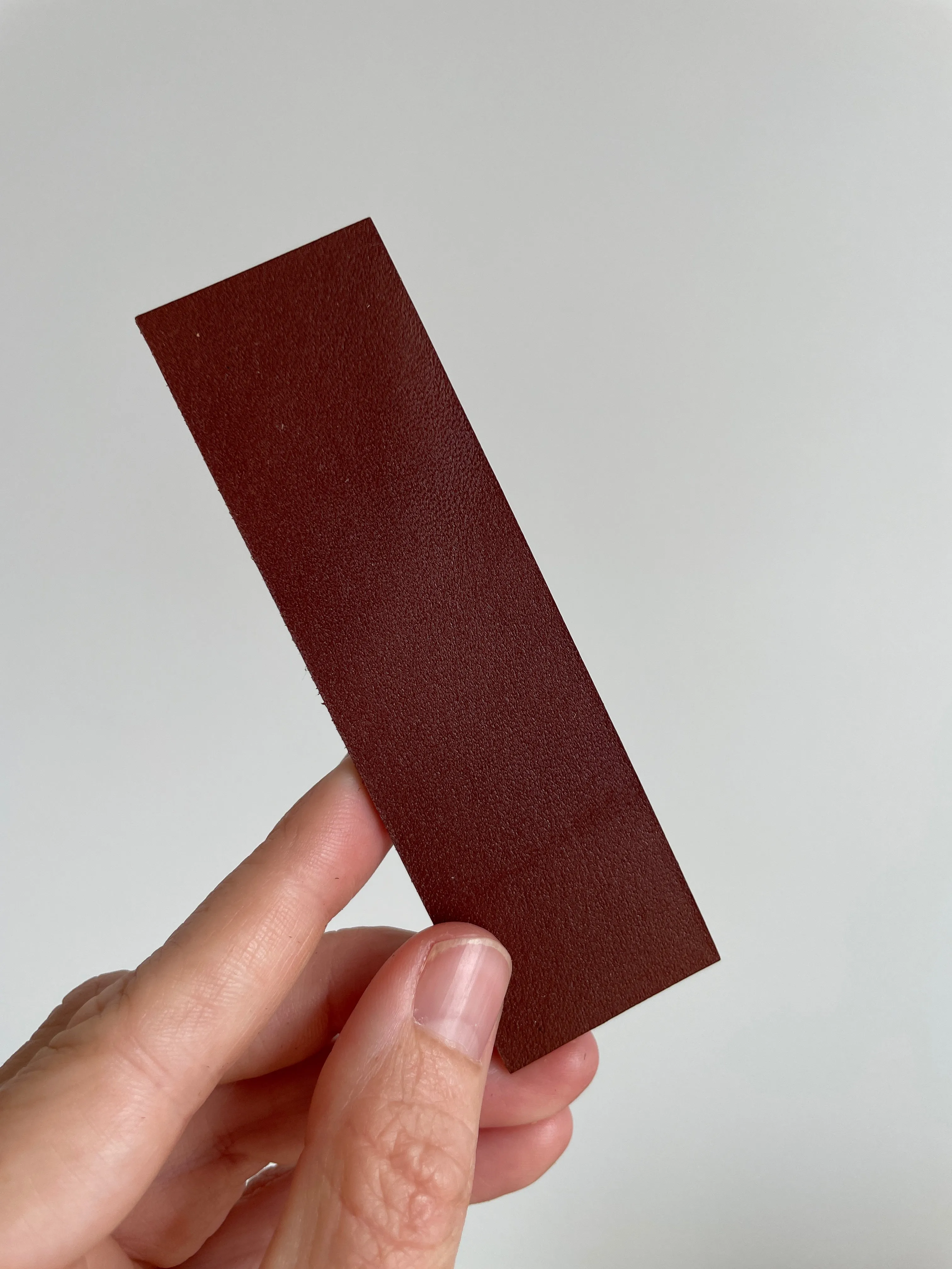 Leather Piece for Minimalist Wallet Snap Tab