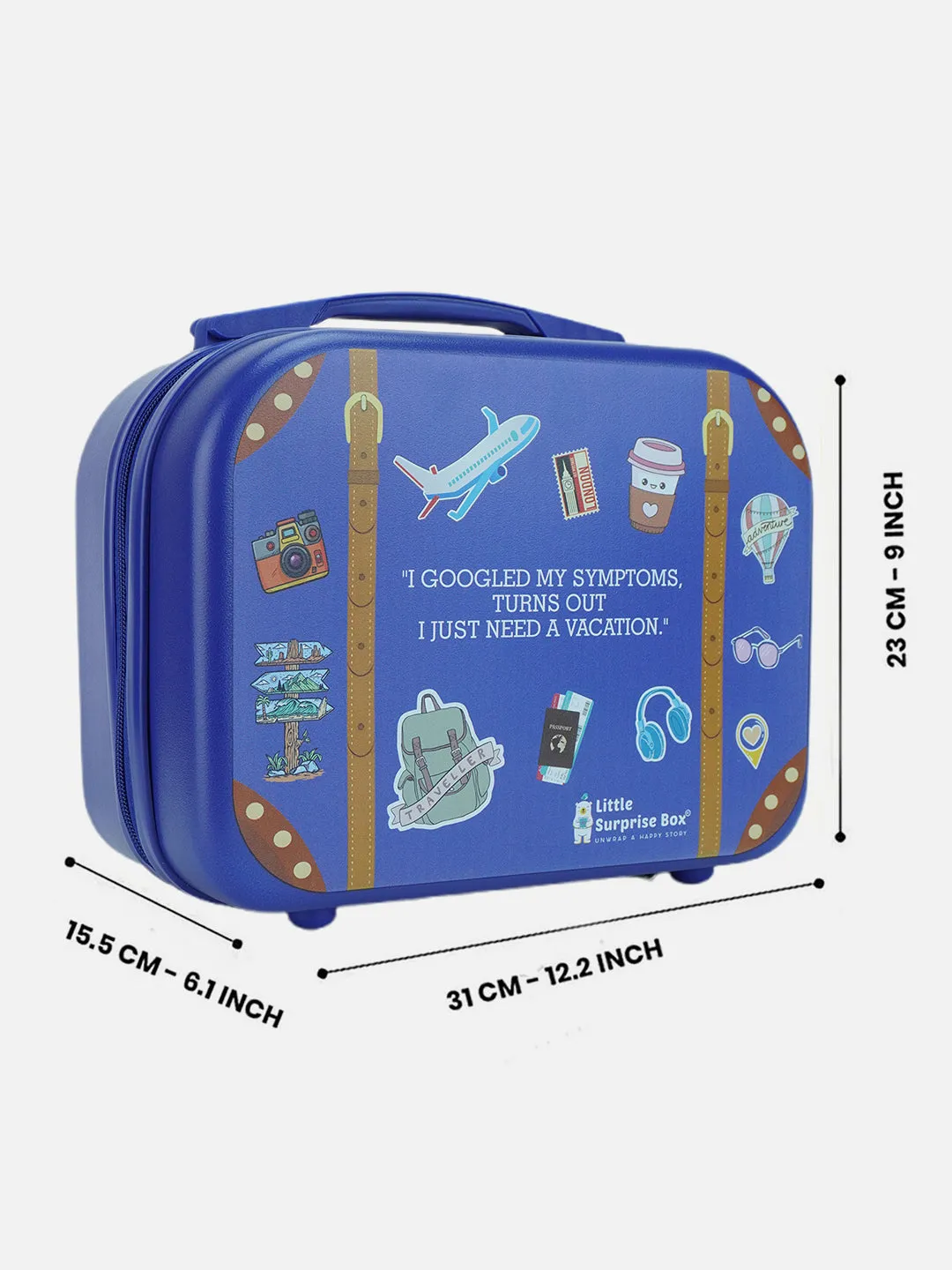 Little Surprise Box, Travel theme Hardcase Travel Vanity Style Suitcase