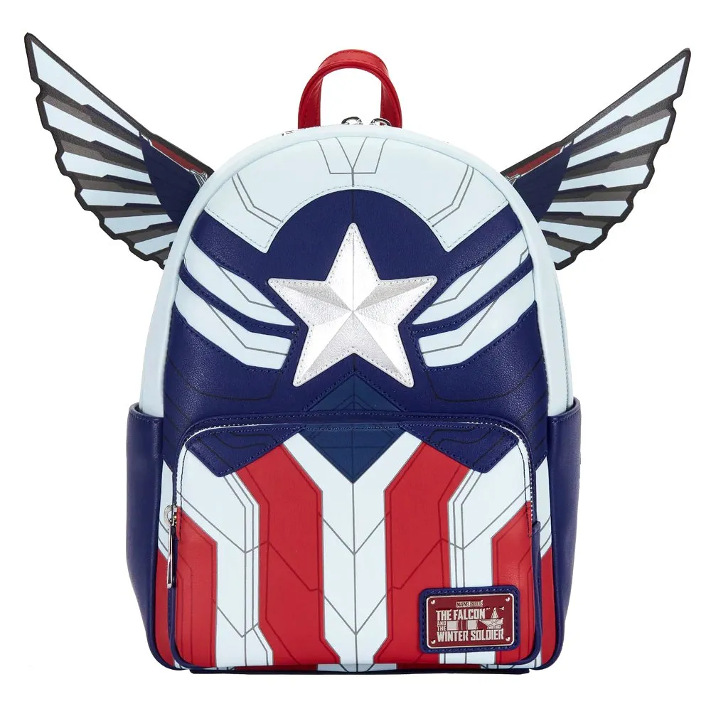 Loungefly x Falcon Captain America Mini Backpack Wallet