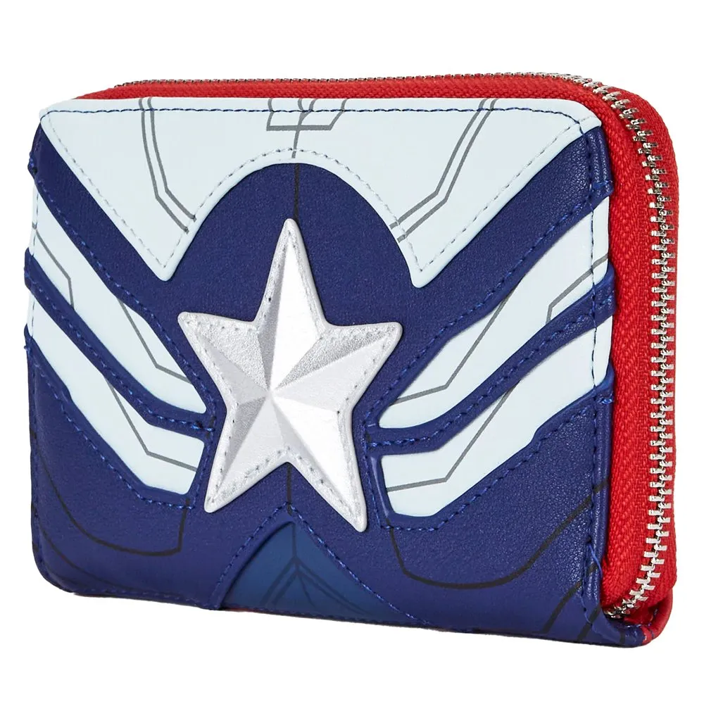 Loungefly x Falcon Captain America Mini Backpack Wallet