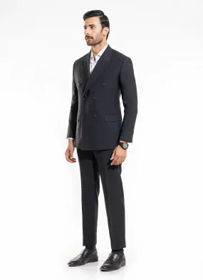 Maze Textured Black Suit