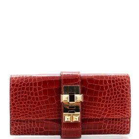 Medor Clutch Shiny Alligator 23