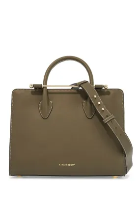 Midi Leather Top Handle Bag