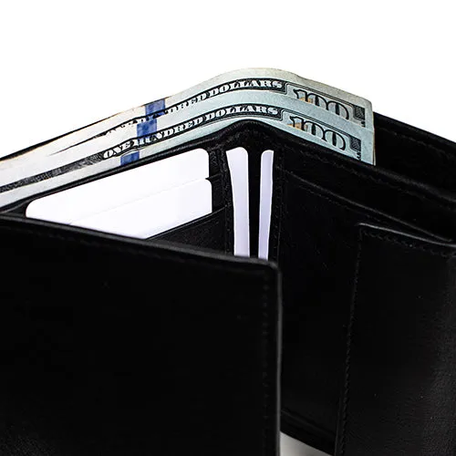 Minimalist Trifold Wallet with Coin Pocket