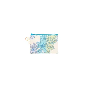 Petite Zipper Clutch • Naupaka • Blue Lagoon