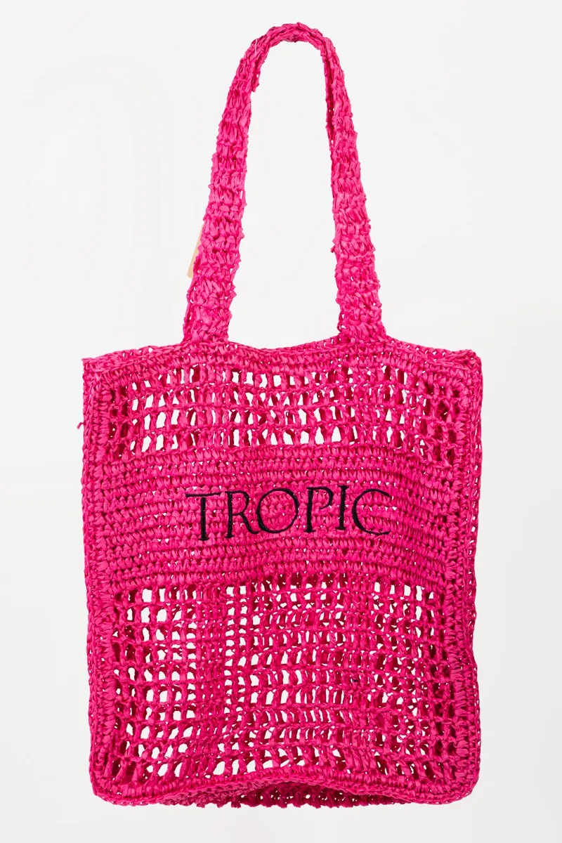 "Tropic Magenta" Graphic Handbag