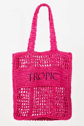 "Tropic Magenta" Graphic Handbag