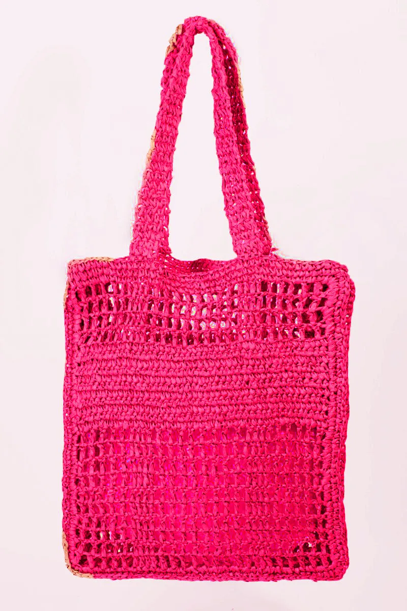 "Tropic Magenta" Graphic Handbag