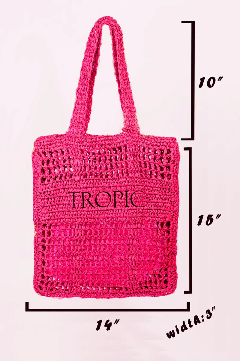 "Tropic Magenta" Graphic Handbag