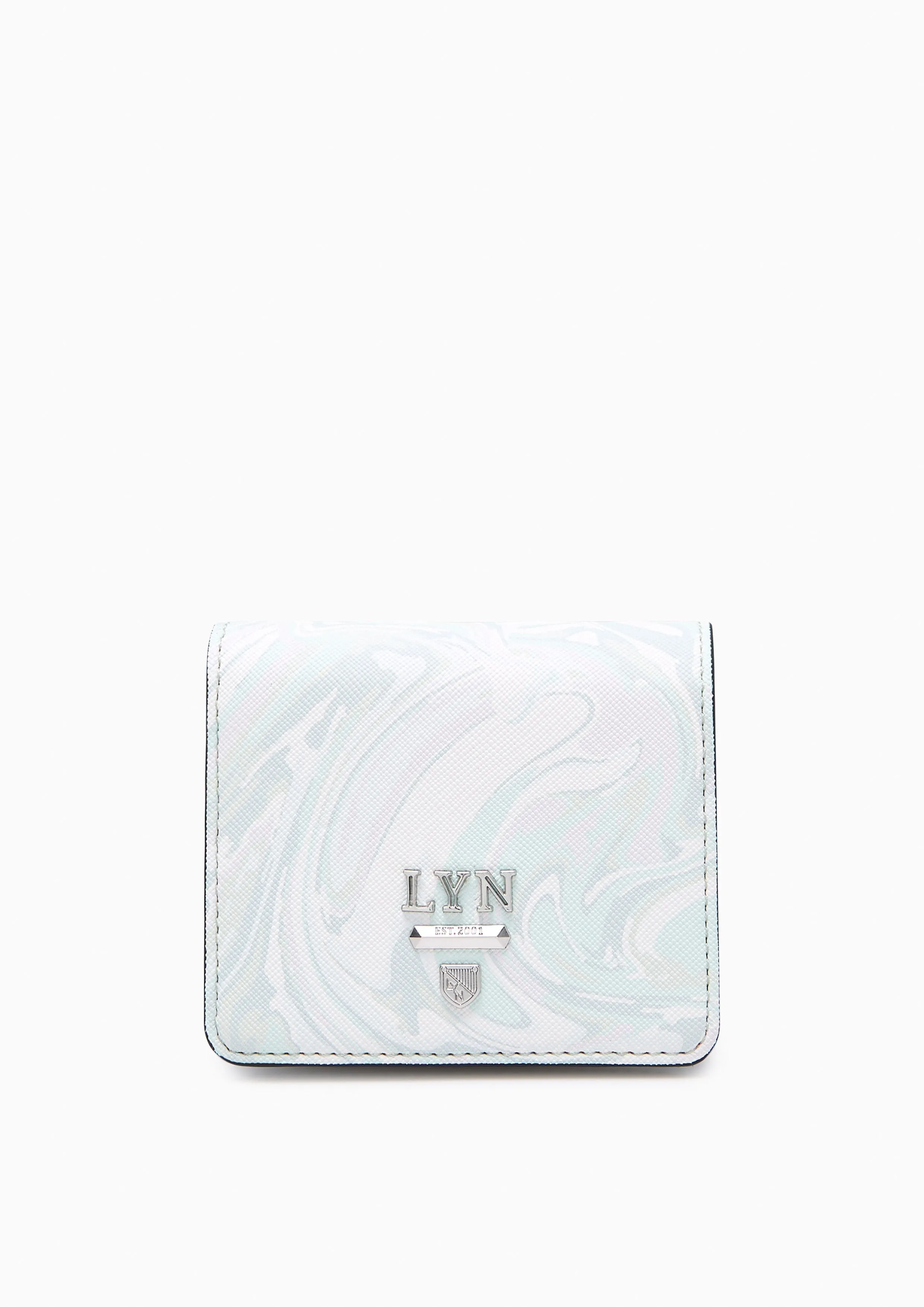 Re-Edit Marble Short Wallet Green