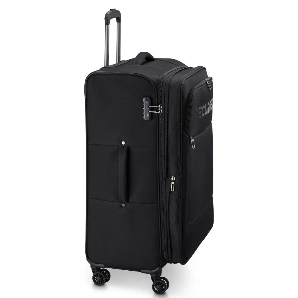 Securitech By Delsey Vanguard 76cm Large Exp Softsided Luggage - Black