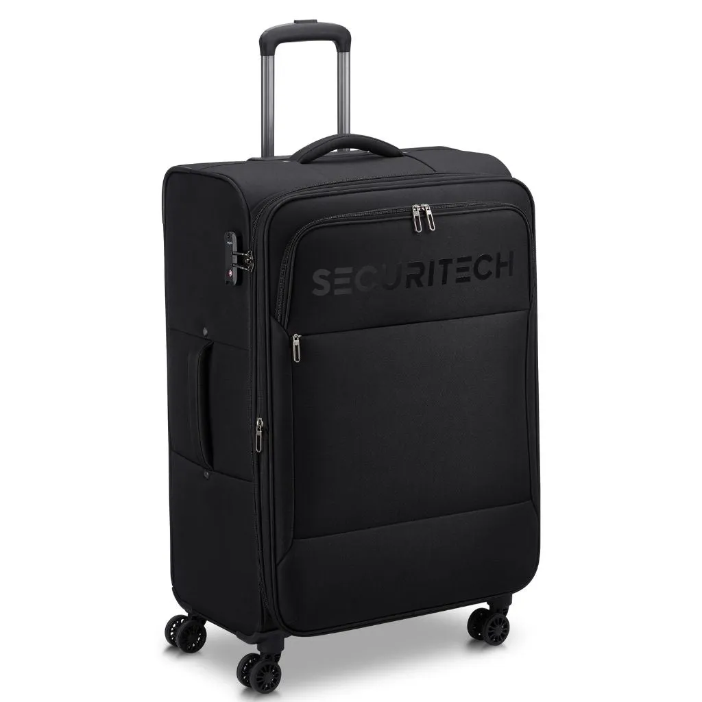 Securitech By Delsey Vanguard 76cm Large Exp Softsided Luggage - Black