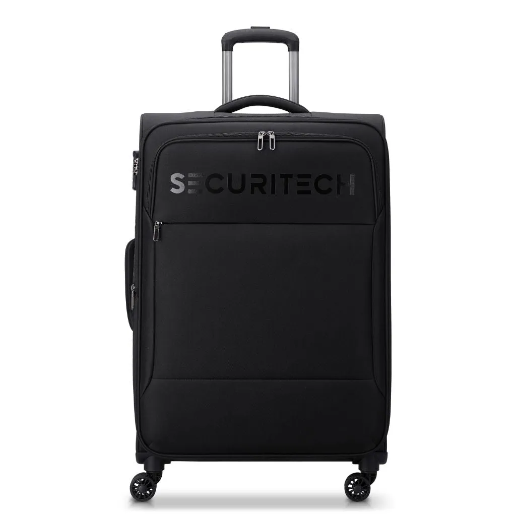 Securitech By Delsey Vanguard 76cm Large Exp Softsided Luggage - Black