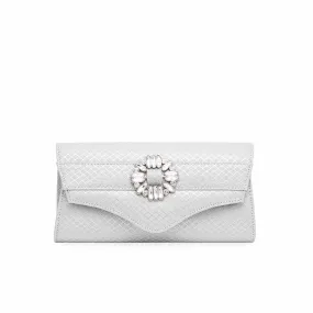 Silver Fancy Clutch P15328